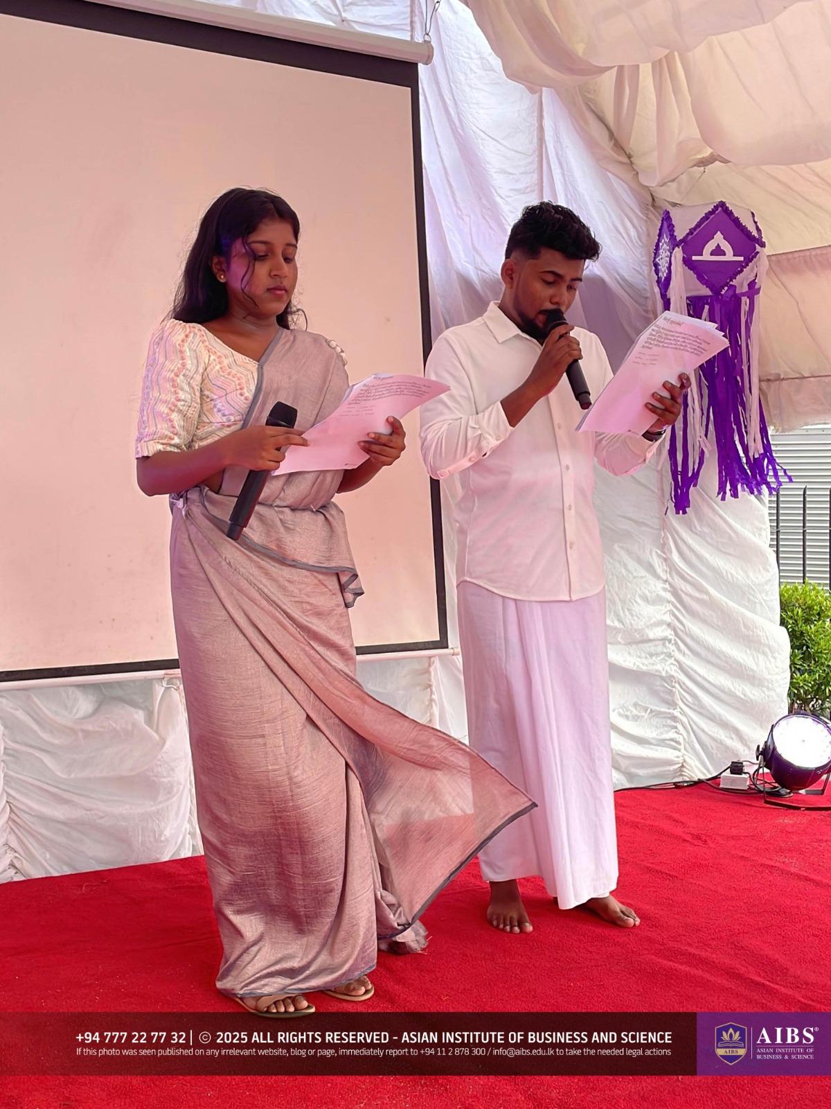 A Night of Light and Giving: Poson Celebrations at AIBS