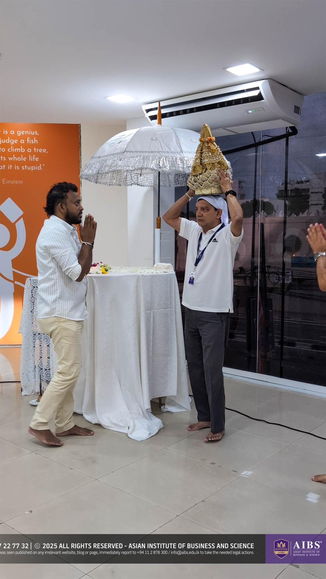 A moment of pure blessings at AIBS